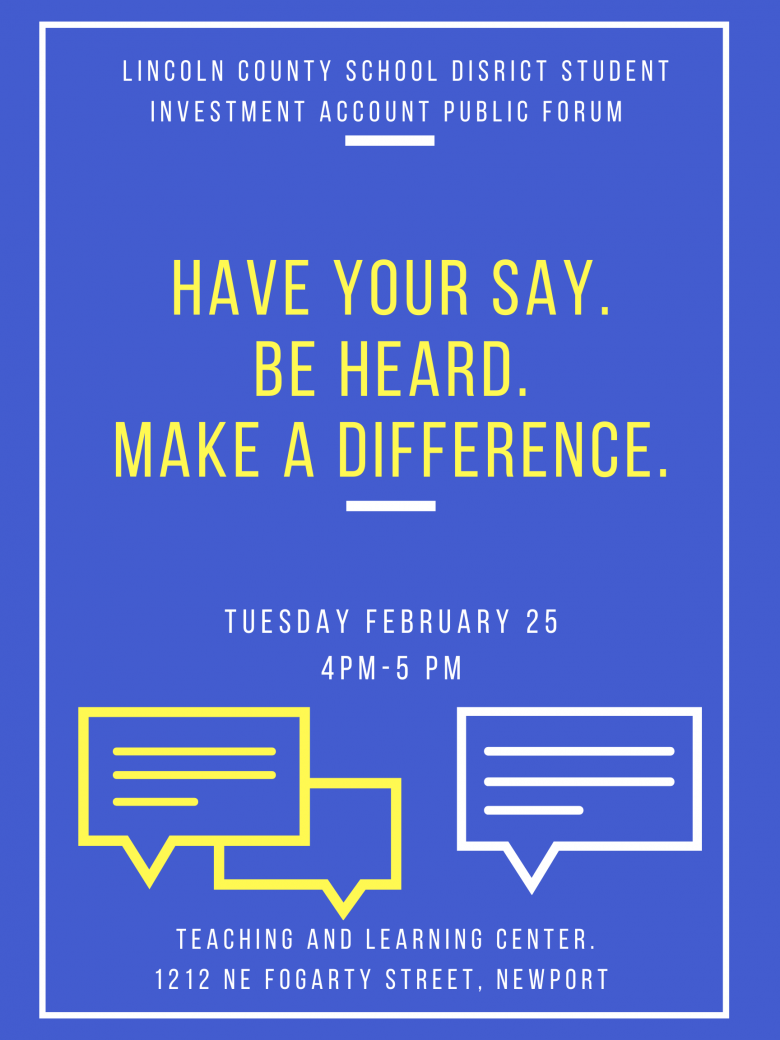 Have your say. Be heard. Make a difference. Feb. 25.